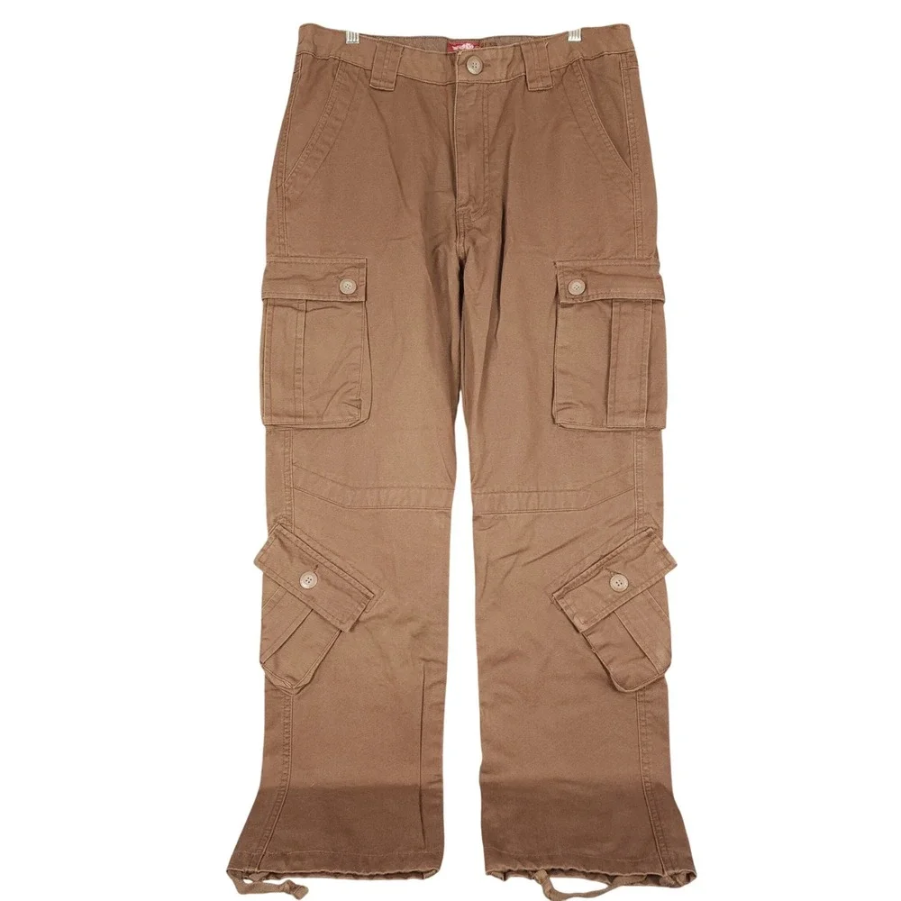 MATCH Union Workwear Supplies Cargo Pants Brown Cotton Utility Style Size XL 34 - Picture 1 of 9